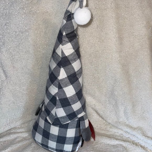 NWT BUNDLE of TWO Rae Dunn Christmas JOYFUL & MERRY Buffalo Check Gnomes - Picture 7 of 12